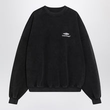  Balenciaga Faded black 3B Sports Icon crewneck sweatshirt