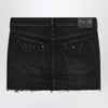 Balenciaga Washed black City mini denim skirt