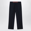 GUCCI Midnight blue technical panama trousers