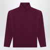 Saint Laurent Boxy purple cotton sweater