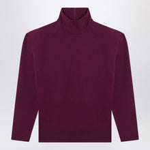  Saint Laurent Boxy purple cotton sweater