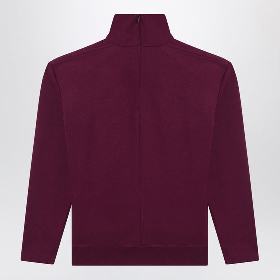 Saint Laurent Boxy purple cotton sweater