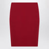 Saint Laurent Red satin pencil skirt