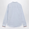 GUCCI Light blue striped shirt with Web detail