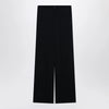 GUCCI Blue jacquard silk-blend trousers