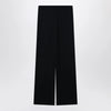GUCCI Blue jacquard silk-blend trousers
