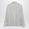 GUCCI White printed silk twill shirt