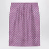 GUCCI Pink pencil skirt with horsebit print