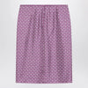 GUCCI Pink pencil skirt with horsebit print