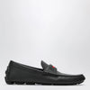 GUCCI Men's driver loafer in black leather with Web