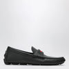 GUCCI Men's driver loafer in black leather with Web