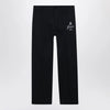 GUCCI Blue cotton trousers with logo print