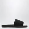 GUCCI Black jacquard fabric slides