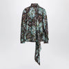 GUCCI Printed silk twill blouse
