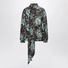 GUCCI Printed silk twill blouse
