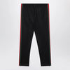 GUCCI Dark blue technical jersey track pants