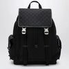 GUCCI Large black GG fabric backpack