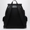 GUCCI Large black GG fabric backpack
