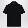 GUCCI Midnight blue stretch cotton piqué polo shirt