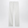 GUCCI White trousers with Horsebit detail