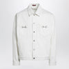 GUCCI White jacket with Horsebit detail