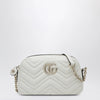 GUCCI GG Marmont small white camera bag