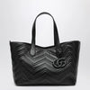 GUCCI Medium black GG Marmont shopping bag