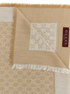 Gucci Wool And Silk Shawl Gg
