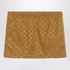 GUCCI Caramel GG jersey mini skirt