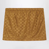 GUCCI Caramel GG jersey mini skirt