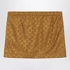 GUCCI Caramel GG jersey mini skirt