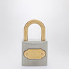 Balenciaga BB Padlock key charm in silver and gold