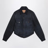 Balenciaga Navy blue jacket with curved waist