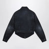 Balenciaga Navy blue jacket with curved waist