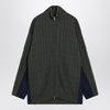 Balenciaga Khaki cotton and technical jersey hybrid jacket