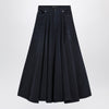 Balenciaga Navy blue maxi godet denim skirt
