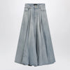 Balenciaga Light blue maxi godet denim skirt