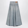 Balenciaga Light blue maxi godet denim skirt