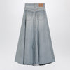 Balenciaga Light blue maxi godet denim skirt