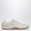 Gucci Shift Sneakers in white délavé-effect leather