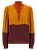 Saint Laurent Color-block Blouse