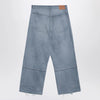 Balenciaga Light blue baggy jeans with rips
