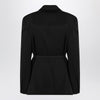 Balenciaga Black jacket with side tie