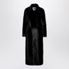 Sword 6644 Black long faux fur coat