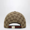 GUCCI Baseball cap in beige/dark brown GG fabric