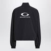 Balenciaga Black washed Loop Sports Icon zip jacket