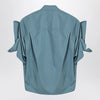 Balenciaga Grey-blue shirt with turn-up sleeves