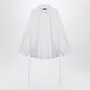 Balenciaga White cotton shirt with lace-up details