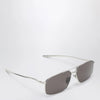 Balenciaga Rectangular Silver/Black sunglasses
