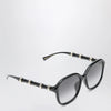 GUCCI Black square sunglasses